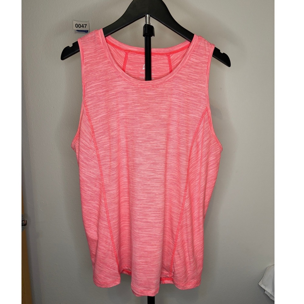 RBX Women Pink Heathered Activewear Tank Top Sleeveless Workout Shirt XL